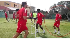Latihan Evan Dimas di Klub Spanyol Llagostera