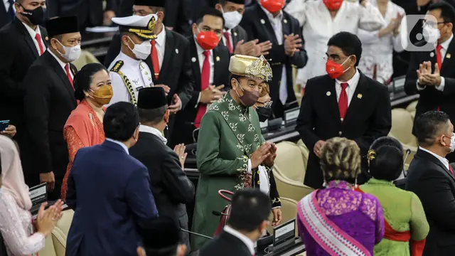 Momen Jokowi Hadiri Sidang Tahunan MPR 2022
