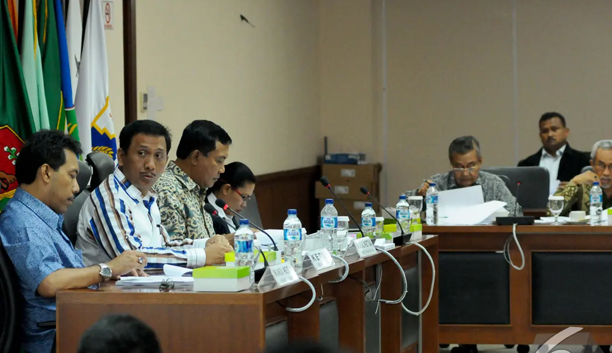 Menurut DPD, revisi UU MD3 tanpa melibatkan mereka adalah cacat secara hukum, Senayan, Jakarta, Selasa (25/11/2014). (Liputan6.com/Andrian M Tunay)