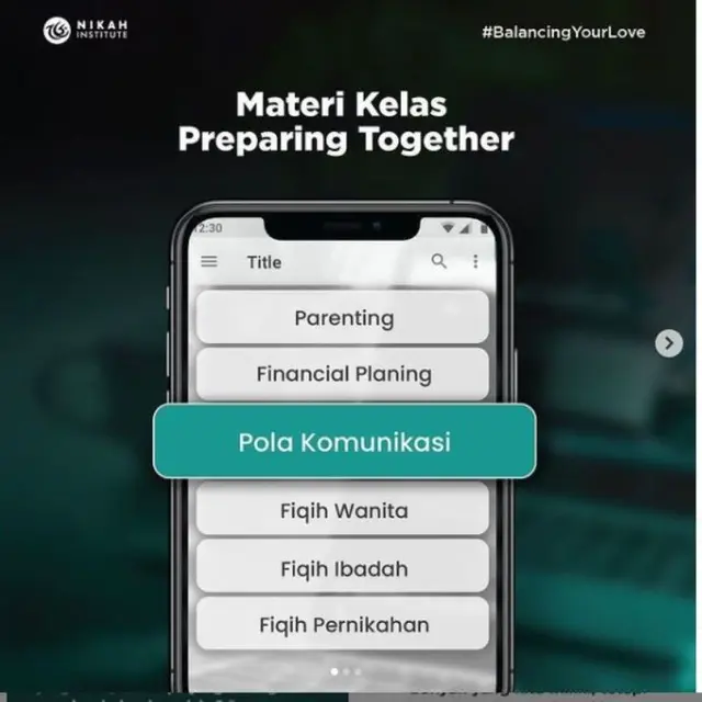 Kelas Pranikah Nikah Institute