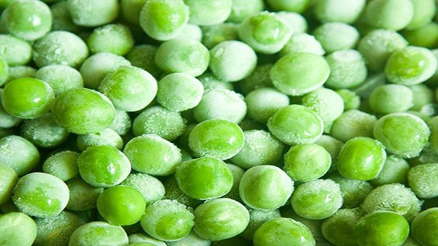 Ilustrasi kacang polong beku