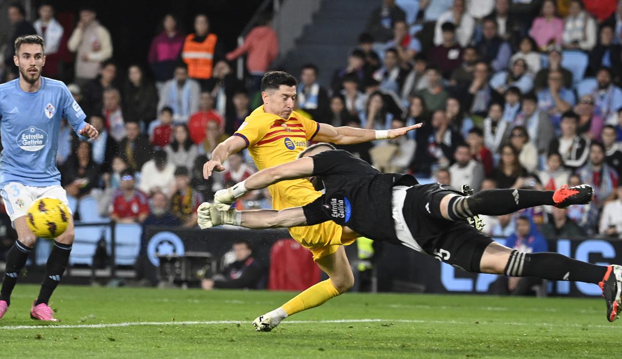 Berkat hasil ini, Barcelona masih menempati posisi ketiga klasemen La Liga dengan koleksi 54 poin. Sementara Celta Vigo terpuruk di posisi ke-17 dengan 20 poin. (AFP/Miguel Riopa)