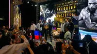 Lucas Martin Matthysse dalam acara jumpa pers jelang duel melawan Manny Pacquiao di Kuala Lumpur, Malaysia, Jumat (20/4/2018) (Marco/Liputan6.com)