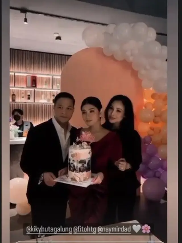 Pesta Ulang Tahun Naysila Mirdad ke-34 (Foto: Instagram @naymirdad)