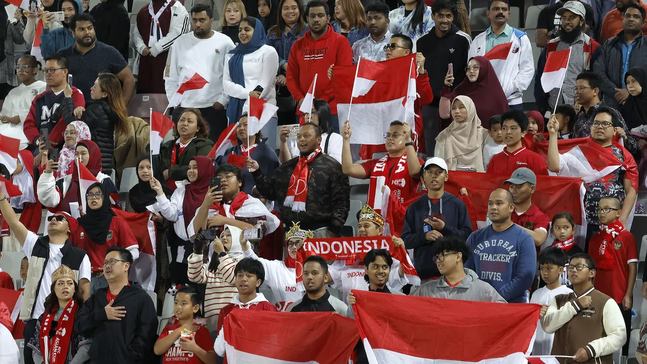Foto: Timnas Indonesia Pulangkan Vietnam dari Piala Asia 2023, Dukungan Suporter Diaspora Indonesia Bikin Takjub