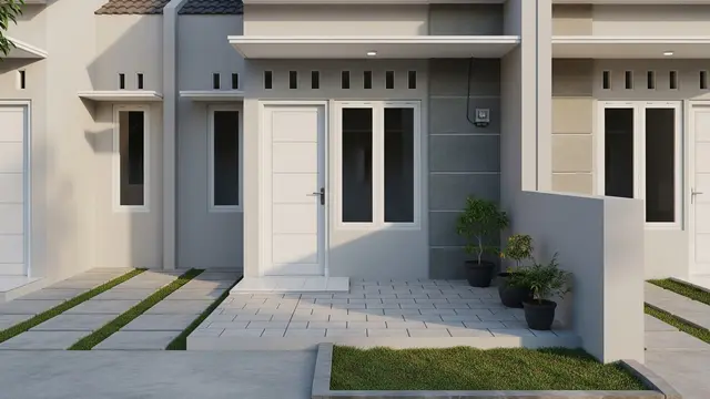 Teras Minimalis dengan Paving Block