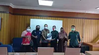 Audiensi antara pengurus PSIS Semarang, Panser Biru, dengan Komisi E DPRD Provinsi Jawa Tengah di Semarang, Senin (4/1/2021). (Dok PSIS Semarang)