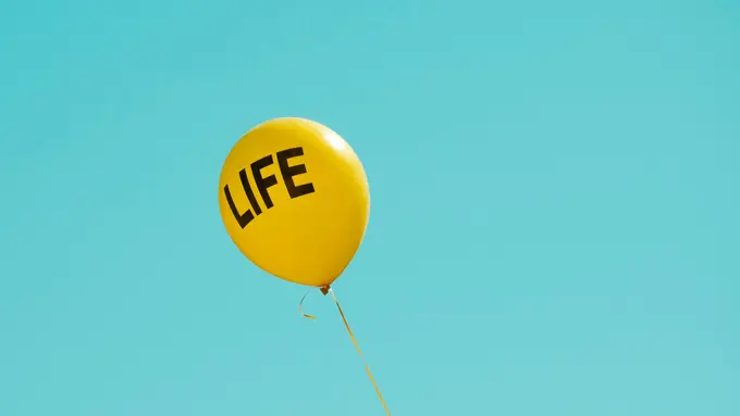 [Fimela] yellow life-printed balloon