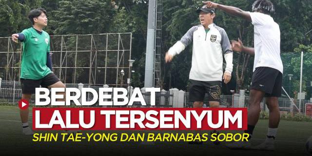 VIDEO Timnas Indonesia U-20: Shin Tae-yong dan Barnabas Sobor, Awalnya Berdebat tapi Akhirnya Bikin Tersenyum