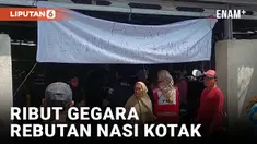 DIDUGA GARA-GARA TIDAK DAPAT JATAH NASI KOTAK, WARGA LOKASI KEBAKARAN DEPO PERTAMINA PLUMPANG TERLIBAT KERIBUTAN
