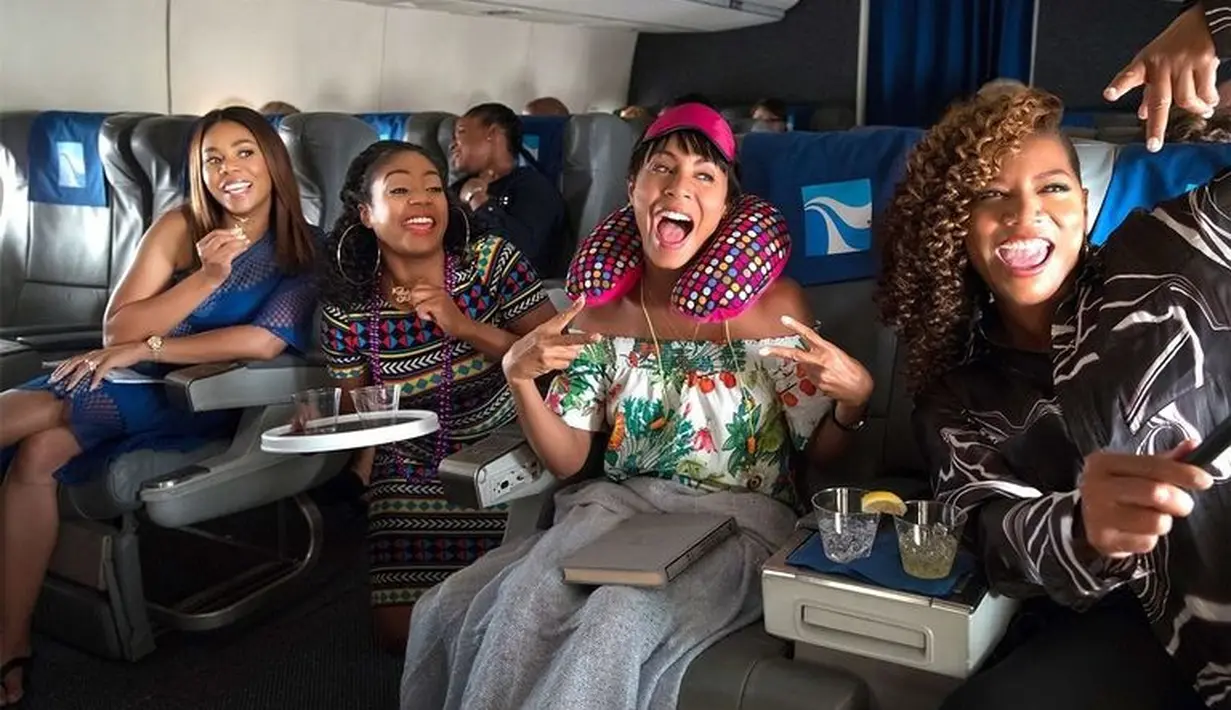 Girls Trip menjadi film Box Office. Film ini diperankan oleh Queen Latifah, Jada Pikett Smith, Regina Hall dan Tiffany Haddish. (Universal Pictures)