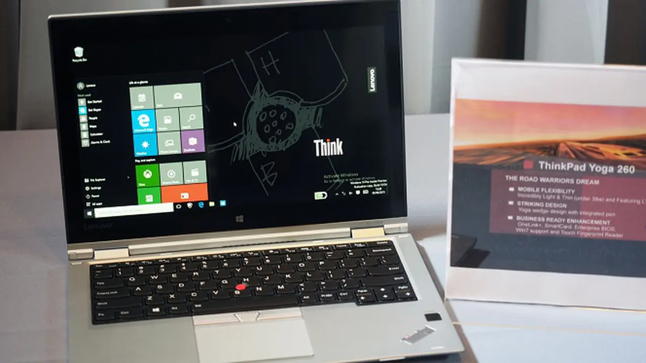 Laptop Lenovo ThinkPad Yoga 260 Dibanting dan Diinjak