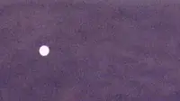 Benda berbentuk bulat dan berwarna putih tersebut diduga UFO oleh salah satu warga (Foto: Steven Barone).