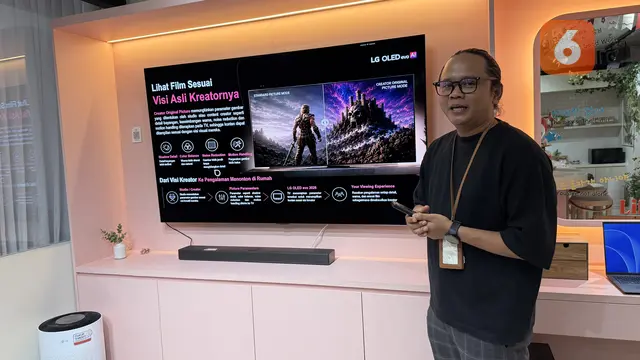 Senior Product Trainer Media Entertainment at LG Electronics Indonesia, Hartanto. Liputan6.com/Iskandar
