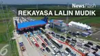 Korlantas Polri siapkan rekayasa lalu lintas di pintu tol Brebes Timur antisipasi kemacetan. Tempat ini, merupakan salah satu jalur mudik yang mengalami kemacetan terparah.