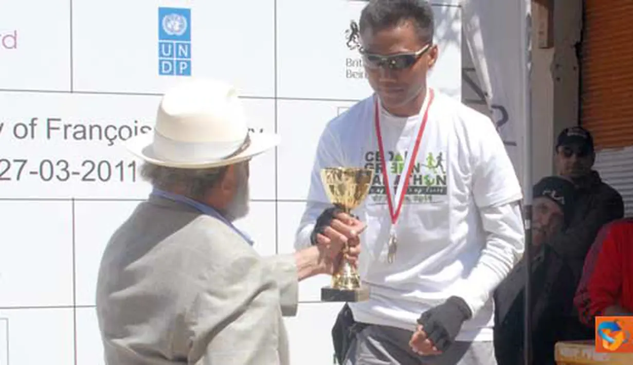 Citizen6, Lebanon: Prajurit Indobatt, Praka Yusriadin, menang lomba marathon dan menempati posisi ketiga dan berhak mendapatkan tropi, medali perunggu serta uang pembinaan sebesar $500. (Pengirim: Badarudin Bakri Badar)