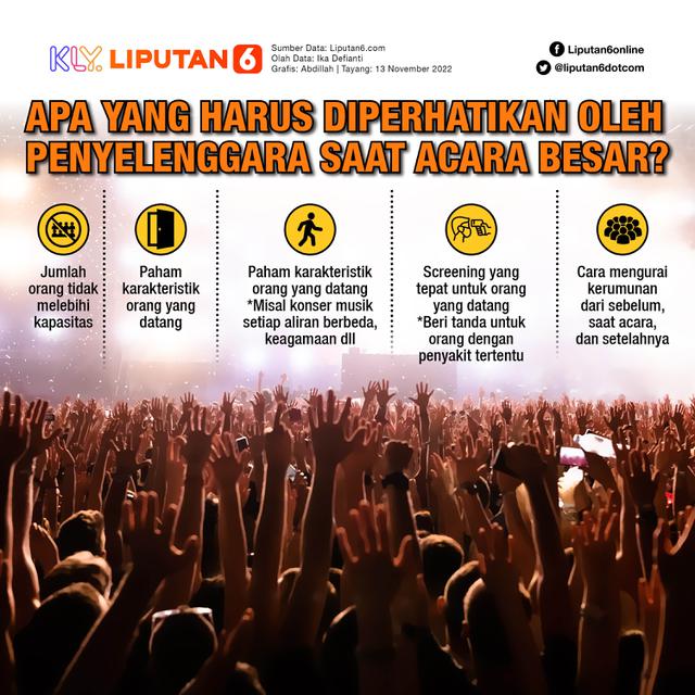 INFOGRAFIS JOURNAL Apa yang Harus Diperhatikan oleh Penyelenggara Saat Acara Besar?