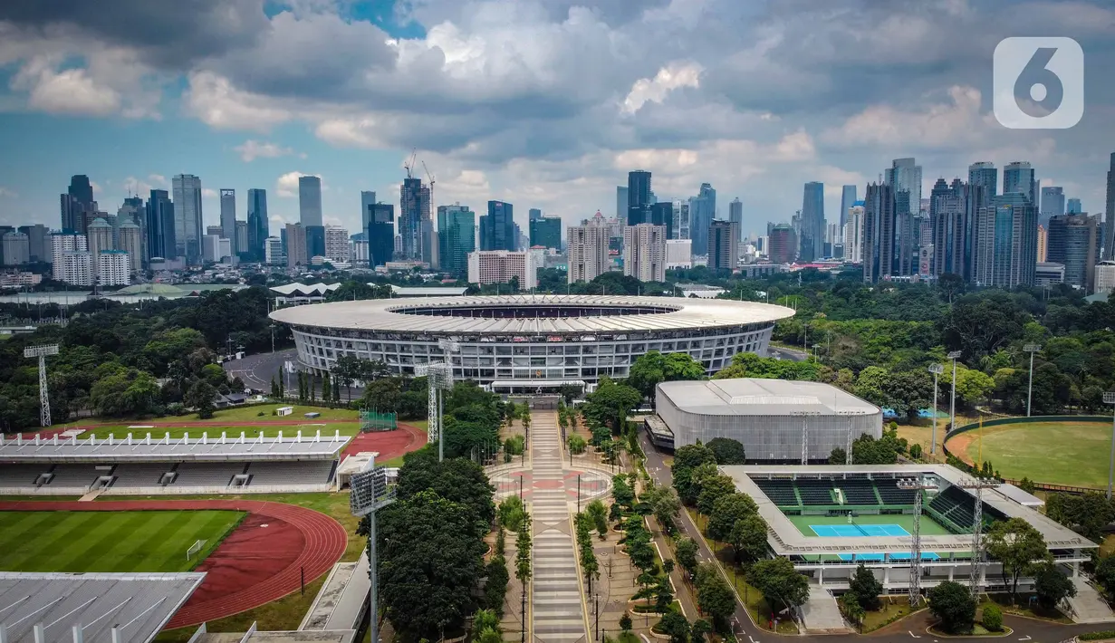 Foto udara gedung bertingkat di kawasan Sudirman, Jakarta, Rabu (8/4/2020). Berdasarkan US Air Quality Index (AQI), pukul 12.00 WIB, kualitas udara Jakarta tercatat di angka 35 serta polutan parameter PM2,5 menempatkan Jakarta diperingkat 78 dengan kualitas udara sedang. (Liputan6.com/Faizal Fanani)