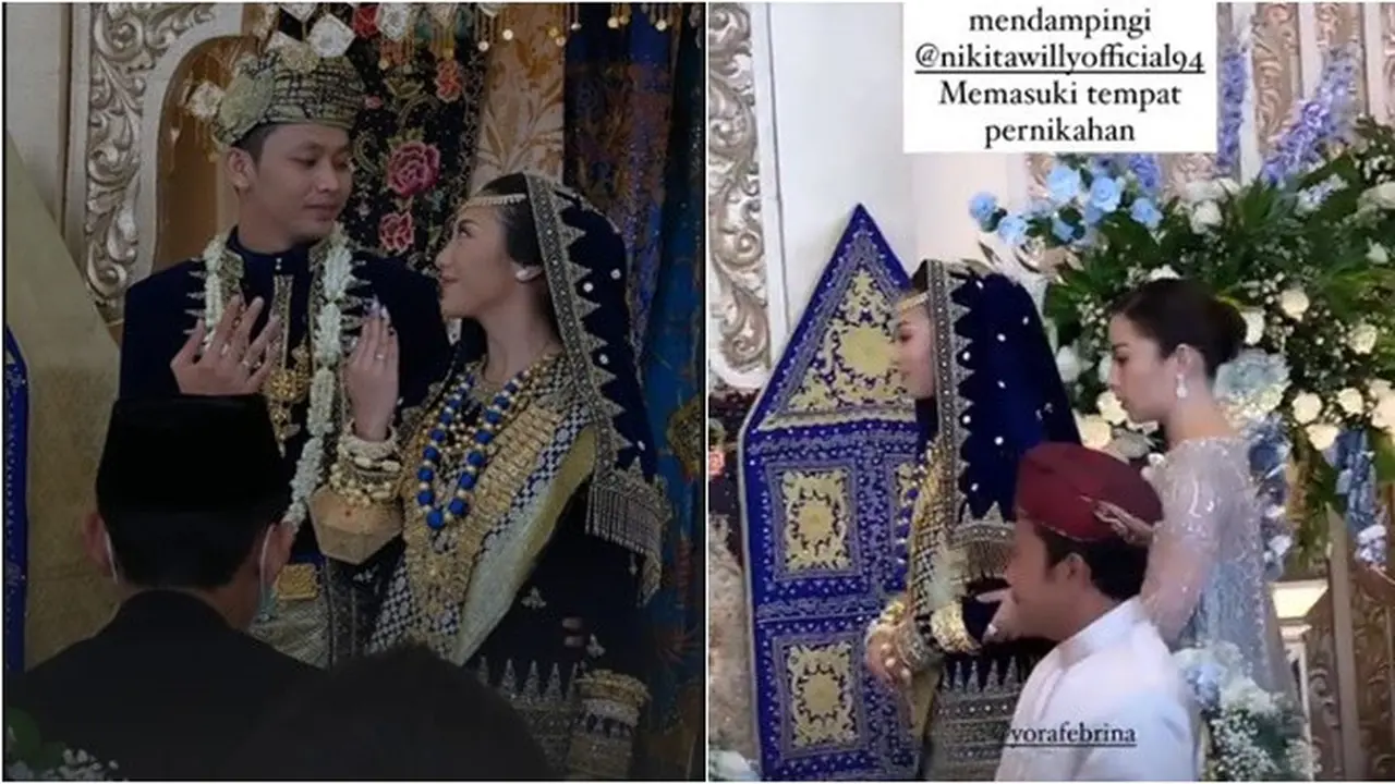 6 Momen Akad Nikah Winona Adik Nikita Willy, Memesona Pakai Busana Adat Minang
