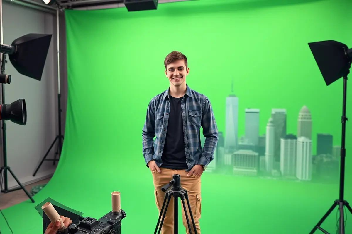 green screen adalah