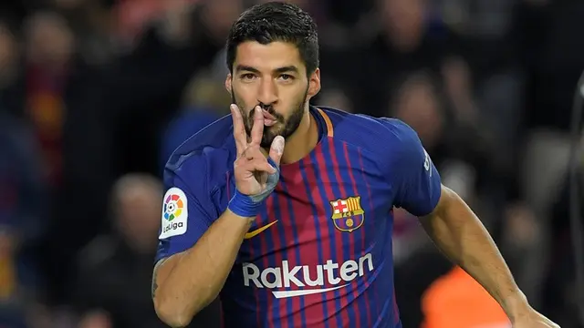 Penyerang Barcelona, Luis Suarez.