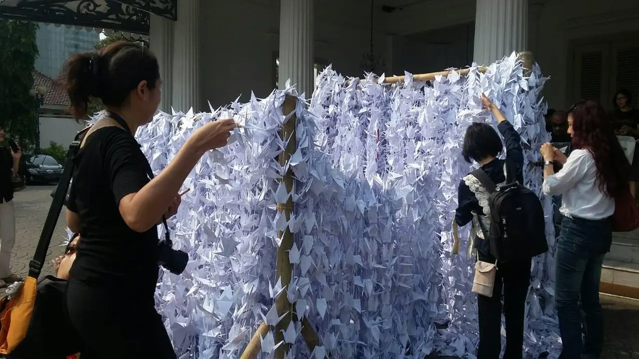 Bangau di Balai Kota Jakarta