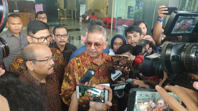 Dirut nonaktif PLN Sofyan Basir di KPK, Senin (6/5/2019). (Liputan6.com/Nanda Perdana Putra)