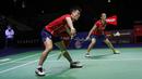 Pasangan pebulu tangkis asal Cina Zheng Si Wei/Huang Ya Qiong memastikan diri sebagai jawara ganda campuran di Indonesia Open 2022. (Bola.com/Bagaskara Lazuardi)