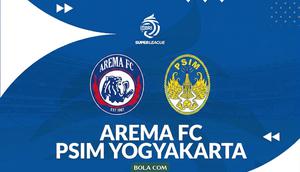 Ilustrasi Arema FC Vs PSIM Yogyakarta - BRI Super League 2025/2026. (Bola.com/Gregah Nurikhsani)