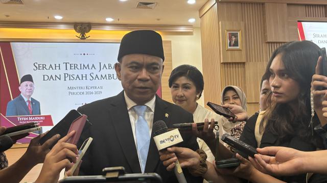 Budi Arie Setiadi resmi menjadi Menteri Koperasi periode 2024-2029 di kabinet Merah Putih Presiden Prabowo Subianto. (Tira/Liputan6.com)