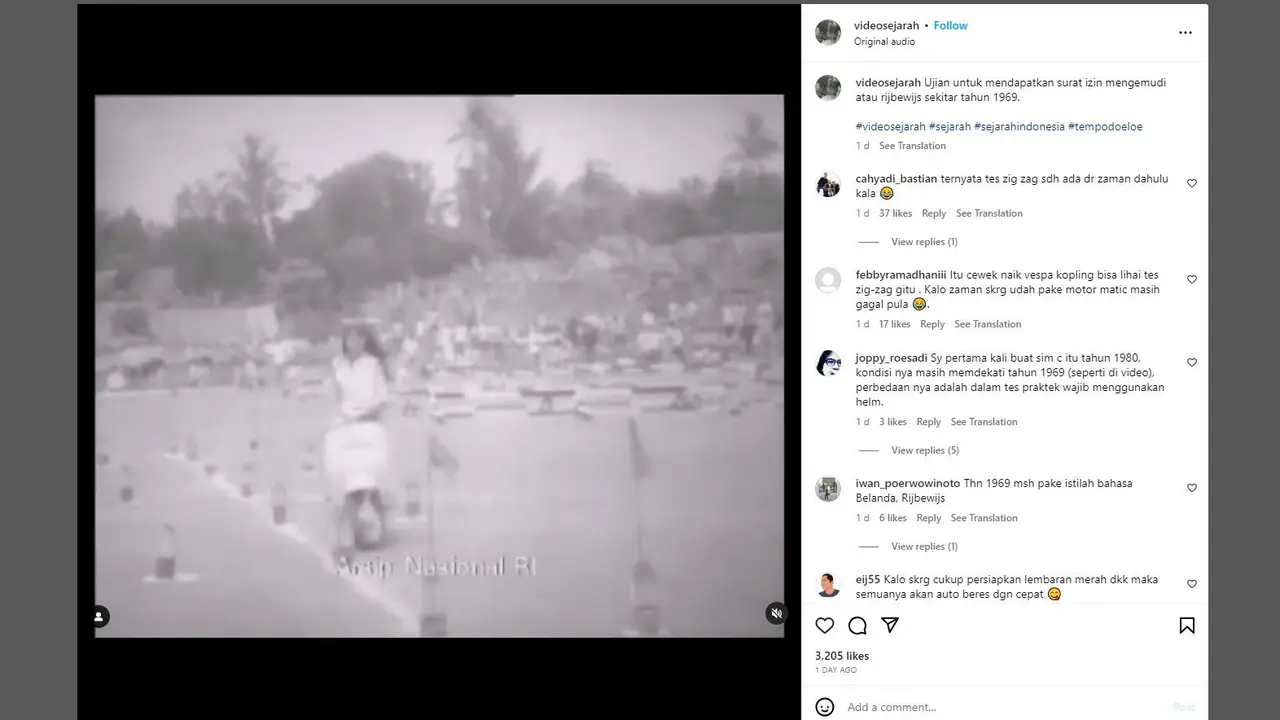 Siapa Sangka, Ujian Zig-Zag untuk Mendapatkan SIM Motor Sudah Ada pada Tahun1969