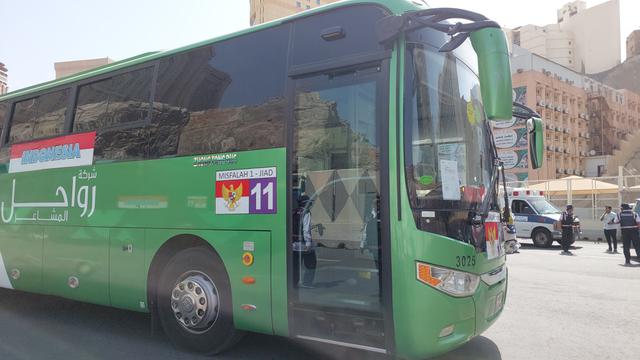 450 Bus Sholawat siap melayani mobilitas jemaah haji Indonesia selama di Makkah, Arab Saudi selama 24 jam nonstop