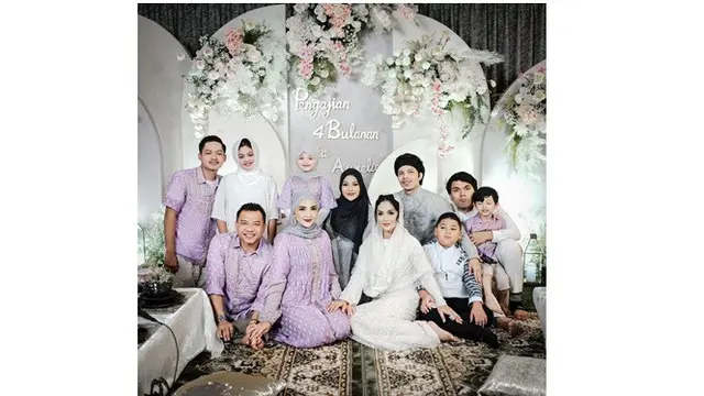 10 Momen Pengajian 4 Bulan Kehamilan Aurel Hermansyah, Penuh Haru Bahagia