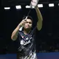 Pebulu tangkis ganda campuran Indonesia, Tontowi Ahmad/Winny Oktavina Kandow usai melawan Satwiksairaj Rankireddy/Ashwini Ponnappa (India) di di Babak 32 besar Indonesia Open 2019 di Istora Senayan, Jakarta, Rabu (17/7/2019). Tontowi/Winny unggul 21-13, 21-11. (Liputan6.com/Helmi Fitrhiansyah)