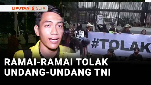 VIDEO: Massa Aksi Tolak UU TNI Dibubarkan Paksa Polisi, Sejumlah Mahasiswa Terluka