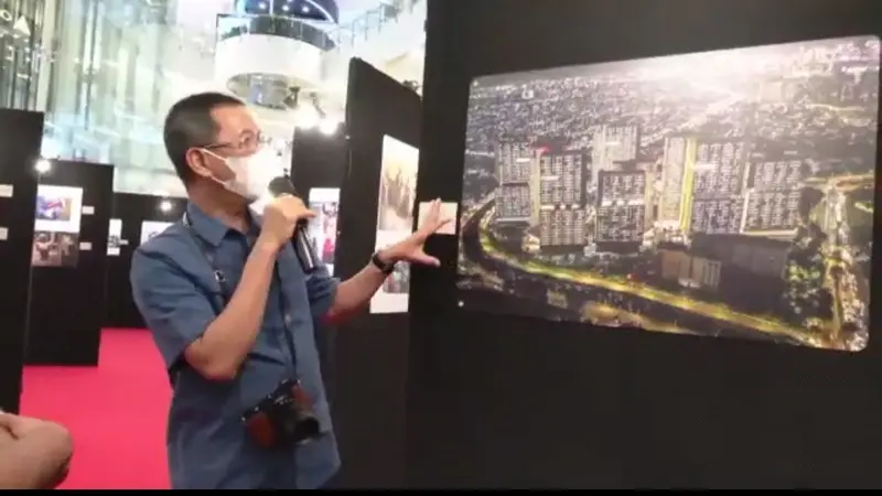 Kepala Sekretariat Presiden Heru Budi Hartono membuka pameran pewarta foto Istana Kepresidenan dalam rangka bulan kemerdekaan HUT ke-76 RI di Mall Central Park, Jakarta Barat. (Istimewa)