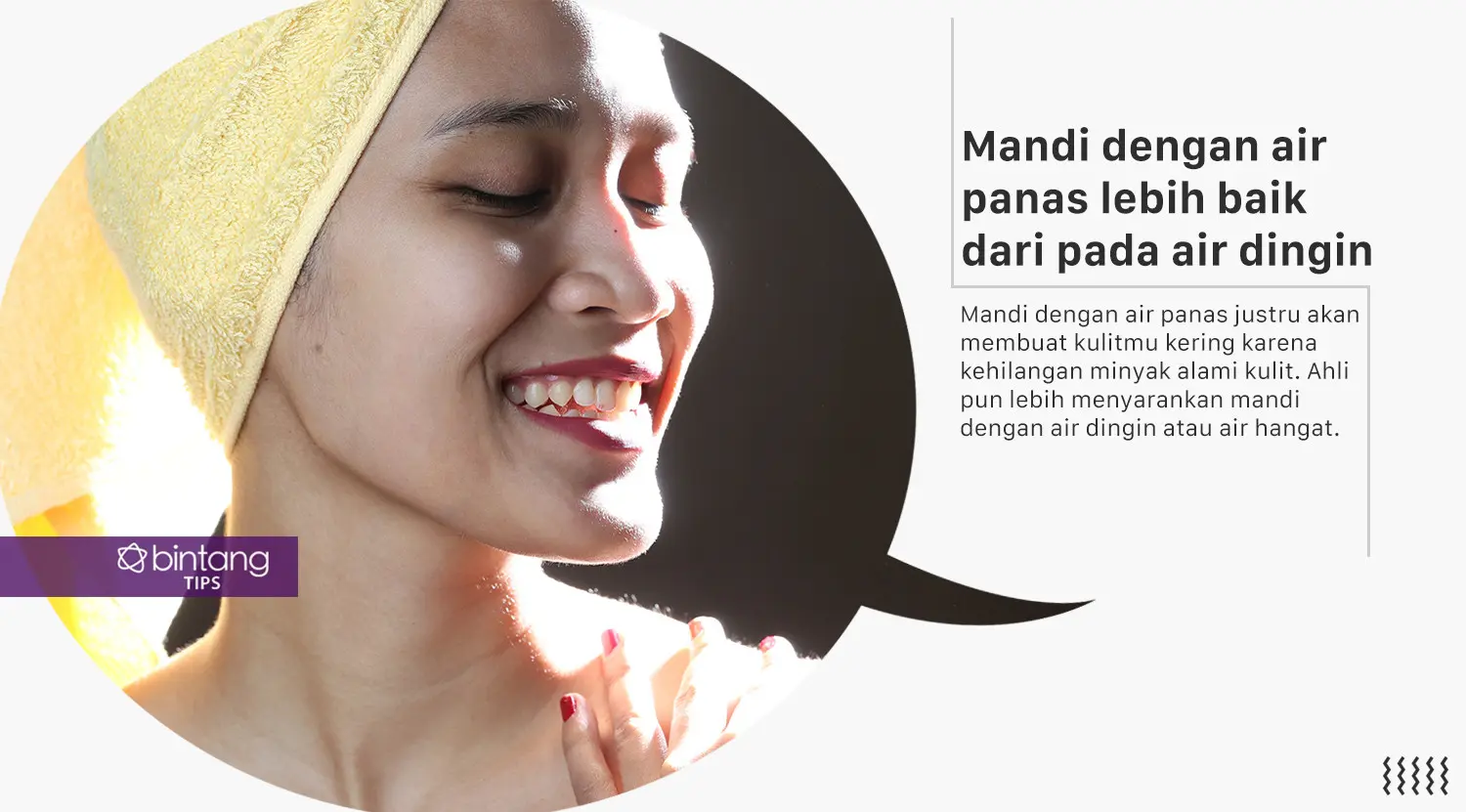 Mitos tentang mandi. (Foto: Adrian Putra, Digital Imaging: M. Iqbal Nurfajri/Bintang.com)