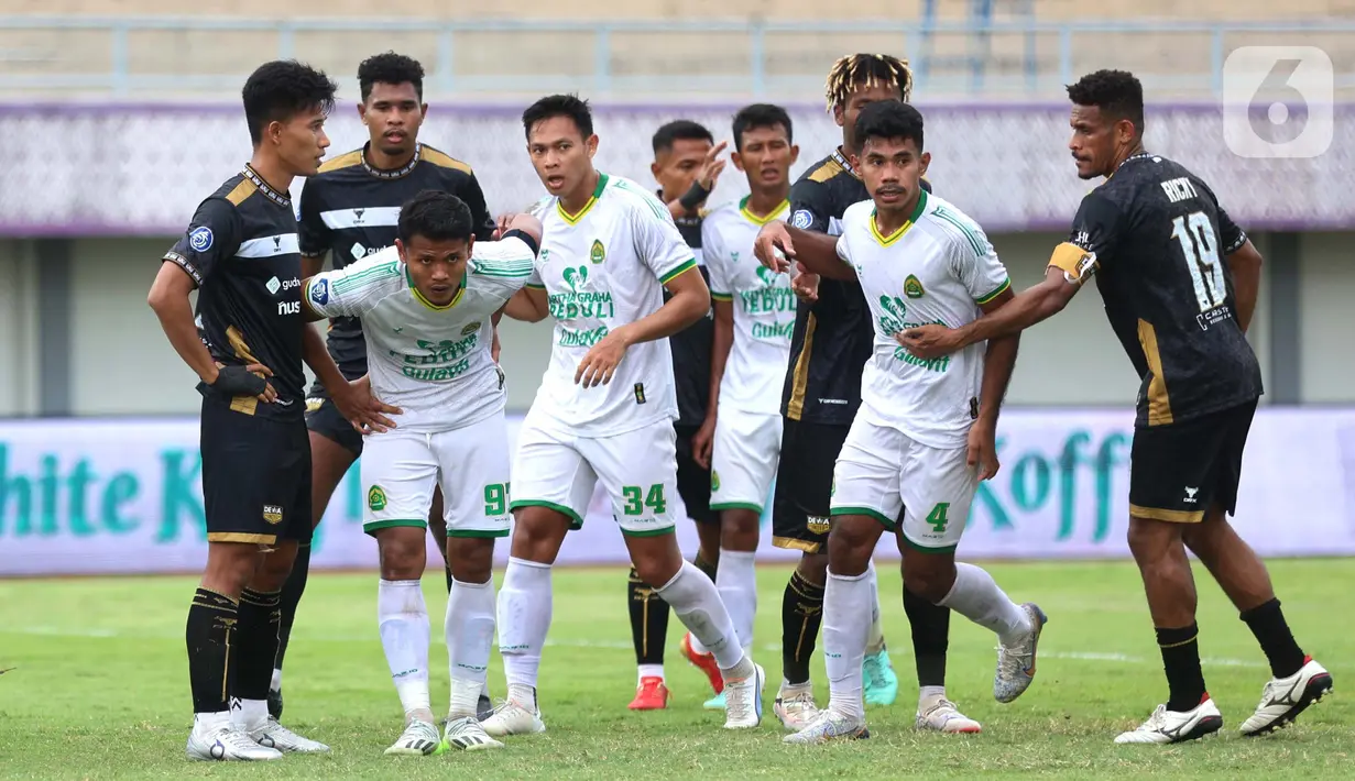 Selanjutnya, gol OJ Porteria di menit ke-22 memperbesar keunggulan Dewa United atas Persikabo 1973. (Bola.com/M Iqbal Ichsan)