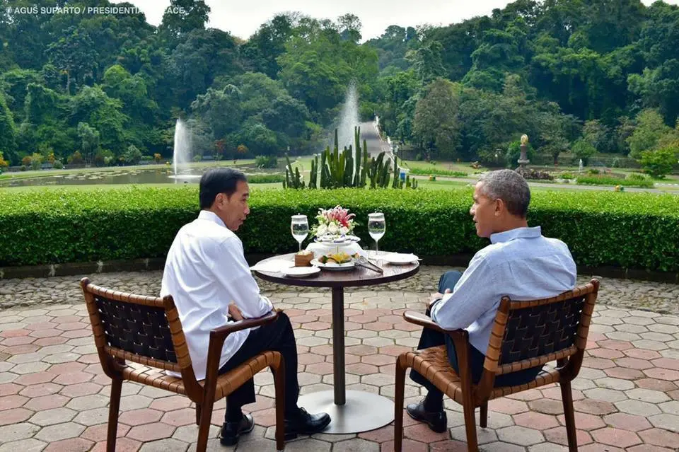 Obama dan Jokowi di Istana Bogor. (sumber foto: Presiden Joko Widodo/Facebook)