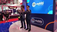 Mobbi sebagai platform digital jual beli mobil bekas PT Astra Digital Mobil turut meramaikan Indonesia International Motor Show (IIMS) 2023. (Septian/Liputan6.com)