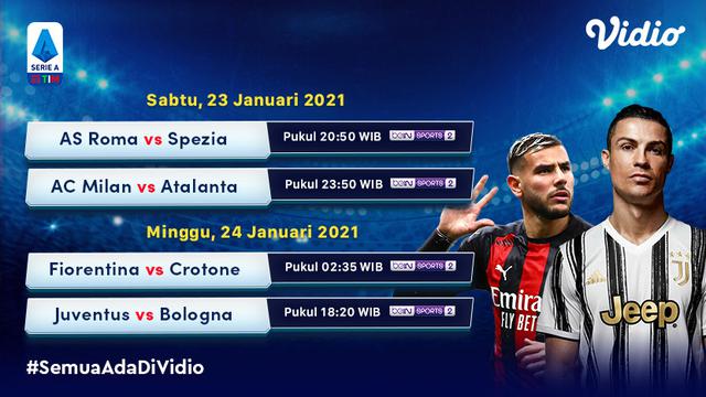 Jadwal Serie A Pekan 19