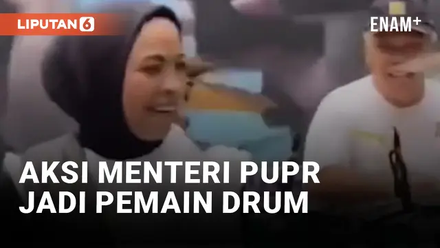 Mantap! Menteri PUPR Isi Posisi Drummer Band Kotak
