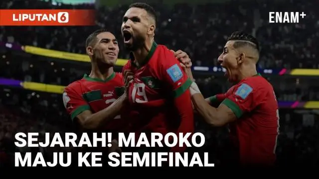 Maroko menggoreskan sejarah di Piala Dunia 2022. Singa Atlas menjadi tim Afrika pertama yang mencapai semifinal pesta sepak bola termegah sejagad tersebut. Hakim Ziyech dan kawan-kawan melakukannya usai menaklukkan Portugal 1-0 pada babak perempat fi...