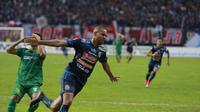 Arema menang atas Persebaya. (Twitter Arema)