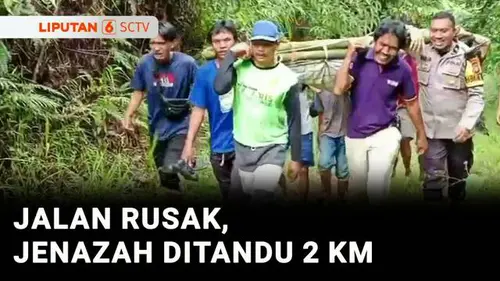  Akses Jalan Rusak, Jenazah Ditandu Sejauh 2 KM ke Perbatasan Desa di Polman