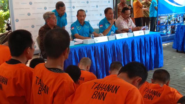 BNN musnahkan barang bukti narkoba dari 10 kasus yang diungkap. (Merdeka.com/Nur Habibie)