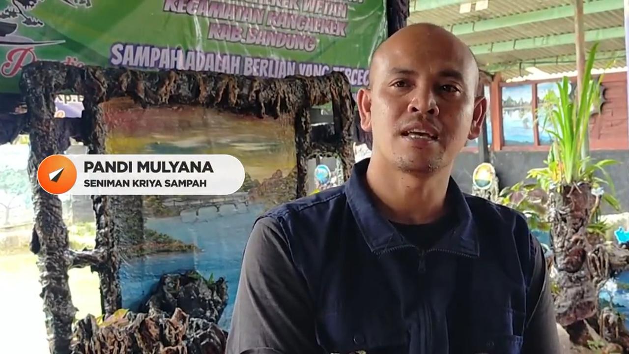 Pandi Mulyana, perajin limbah diapers