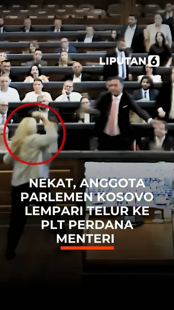 Nekat, Anggota Parlemen Kosovo Lempari Telur ke Plt Perdana Menteri