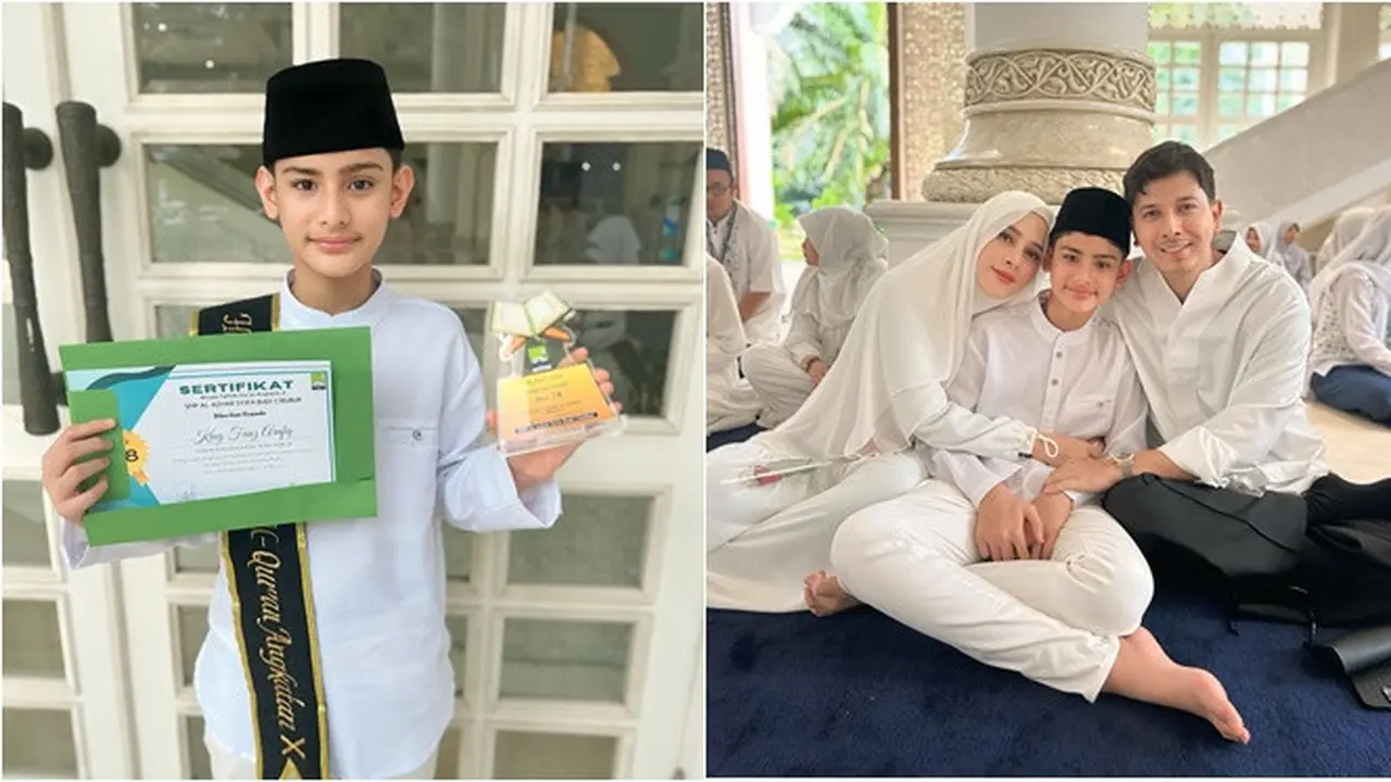 6 Potret King Faaz Wisuda Juz 28 Jelang Idul Adha, Fairuz dan Sonny Septian Bangga
