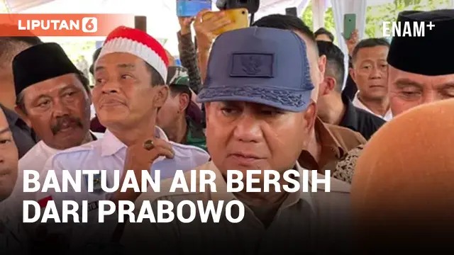 Prabowo Berikan Lagi Bantuan Air Bersih